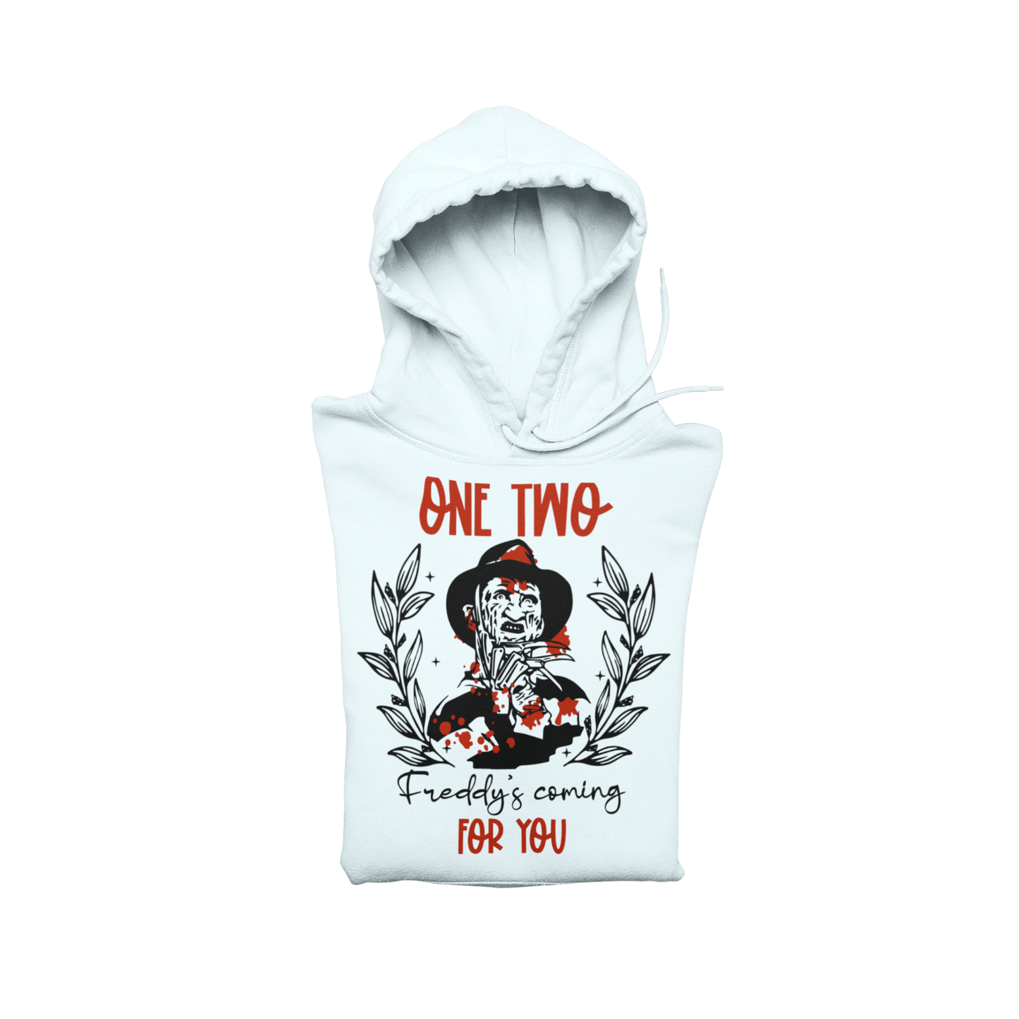 Freddy’s Coming for You Hoodie – White