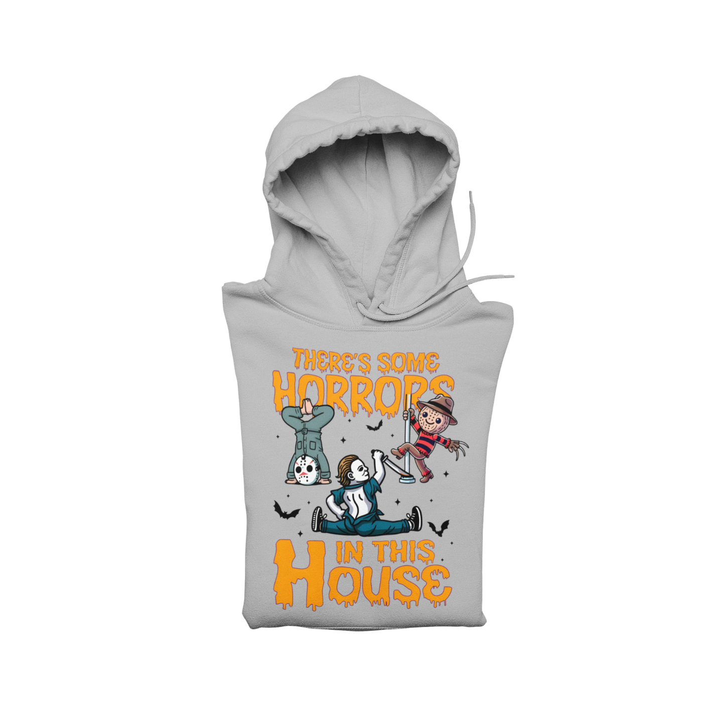 There’s Some Horrors in This House Hoodie – Light Gray