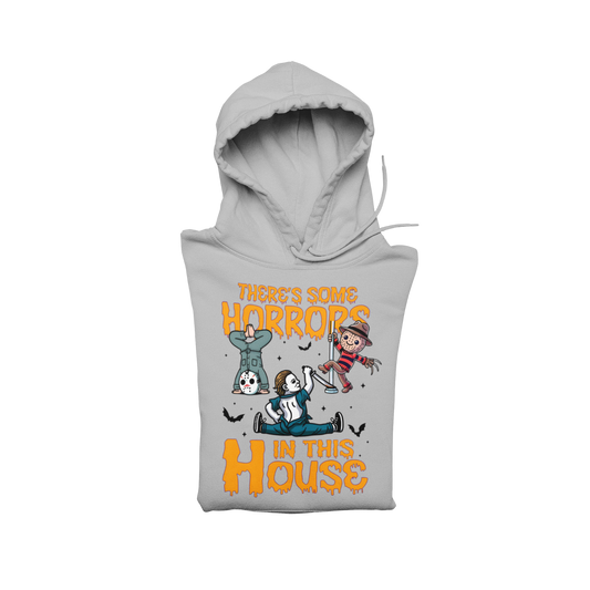 There’s Some Horrors in This House Hoodie – Light Gray