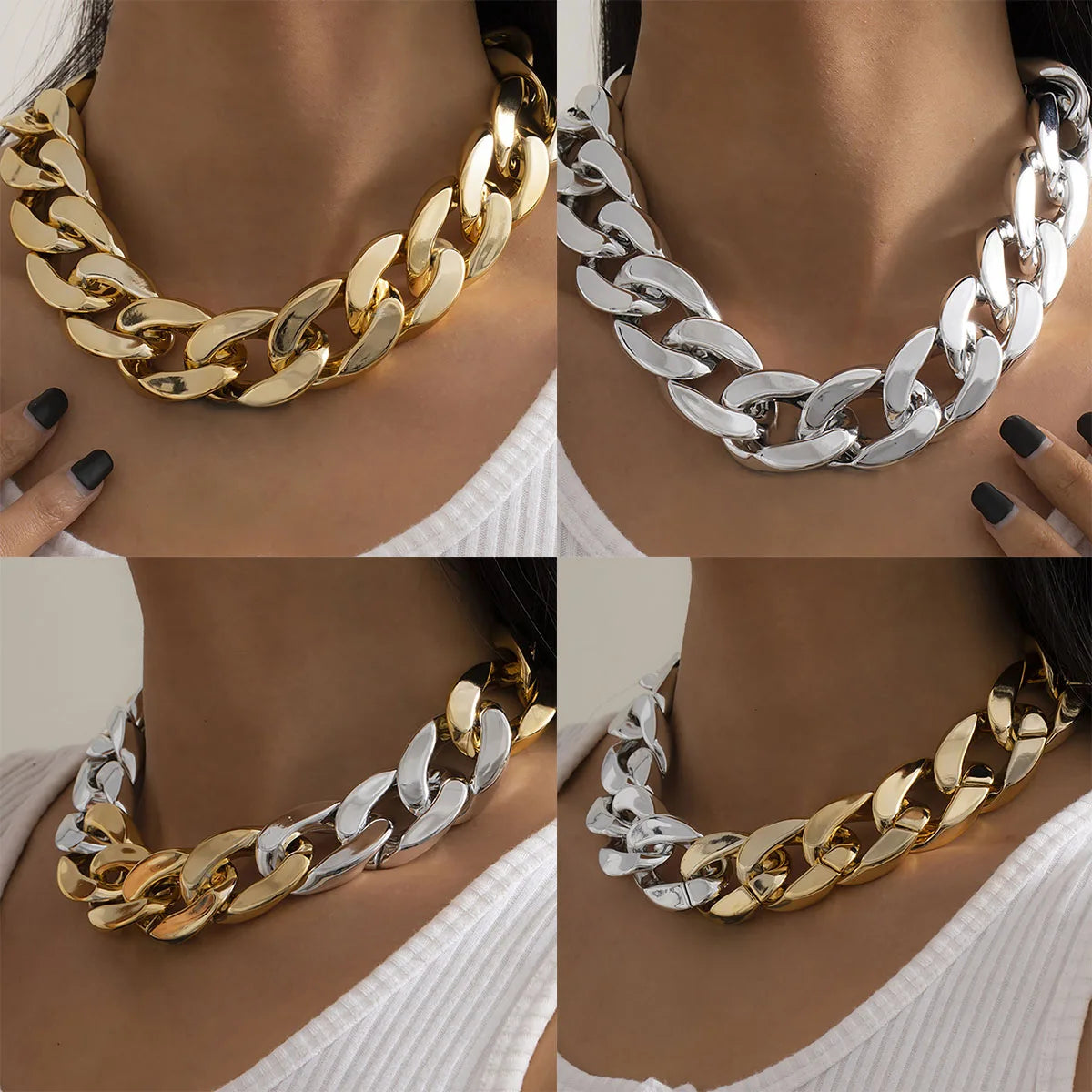Hip Hop Thick CCB Chain Necklace