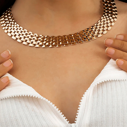 Exaggerated Chunky Choker Necklace