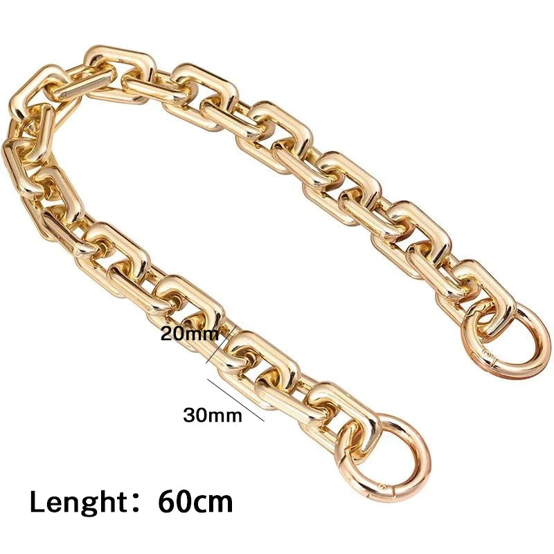 Golden Acrylic Purse Chain Strap