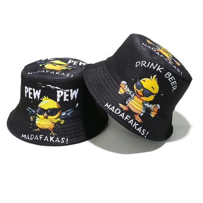 Cartoon Duck Bucket Hat