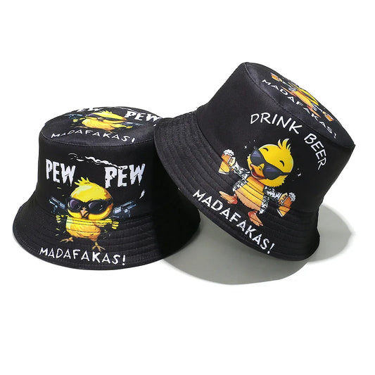 Cartoon Duck Bucket Hat