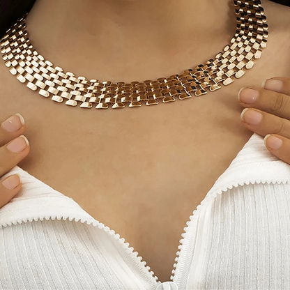 Exaggerated Chunky Choker Necklace