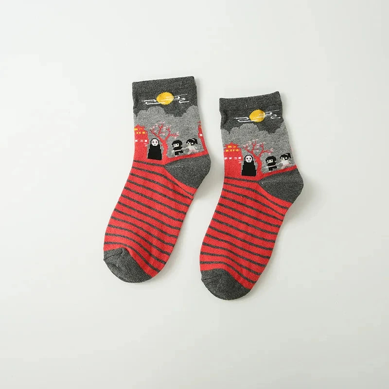 Anime Calcifer Cat Socks