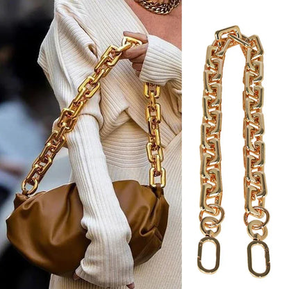 Golden Acrylic Purse Chain Strap