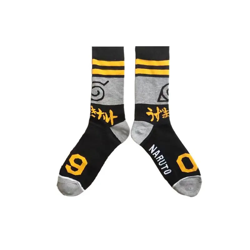 Anime Naruto Men's Hip Hop Cosplay Socks