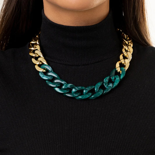 Hip Hop Thick CCB Chain Necklace