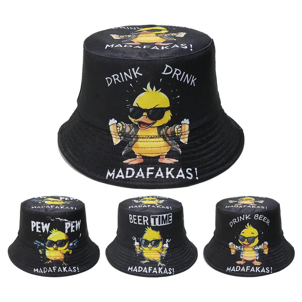 Cartoon Duck Bucket Hat