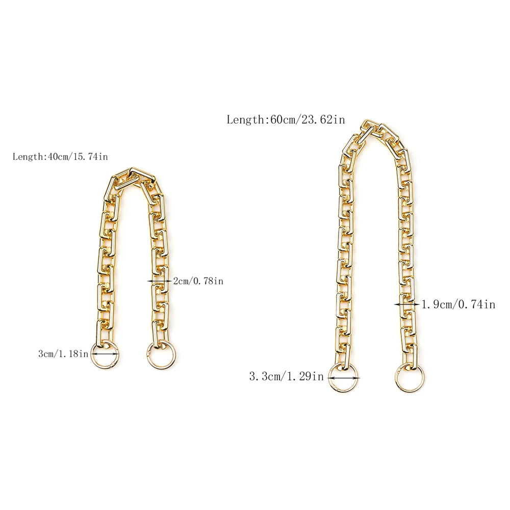 Golden Acrylic Purse Chain Strap