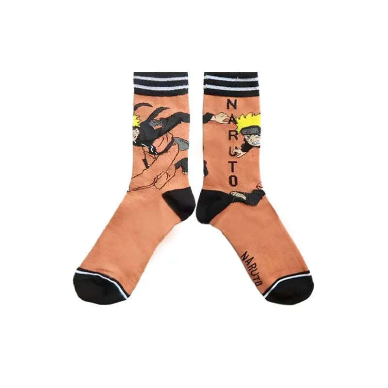Anime Naruto Men's Hip Hop Cosplay Socks