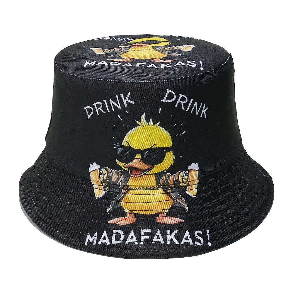 Cartoon Duck Bucket Hat