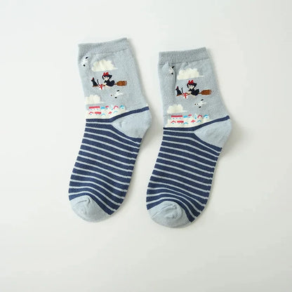 Anime Calcifer Cat Socks