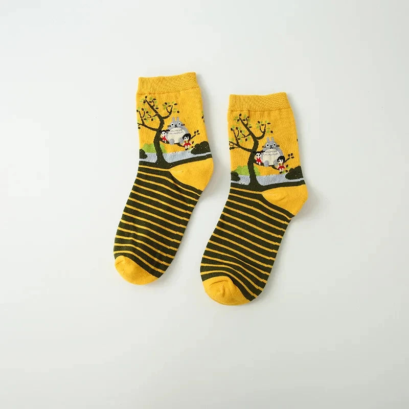 Anime Calcifer Cat Socks