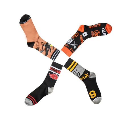 Anime Naruto Men's Hip Hop Cosplay Socks