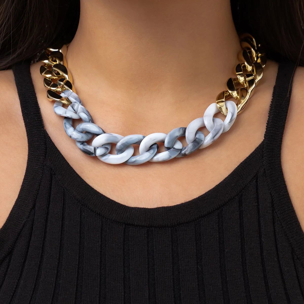 Hip Hop Thick CCB Chain Necklace