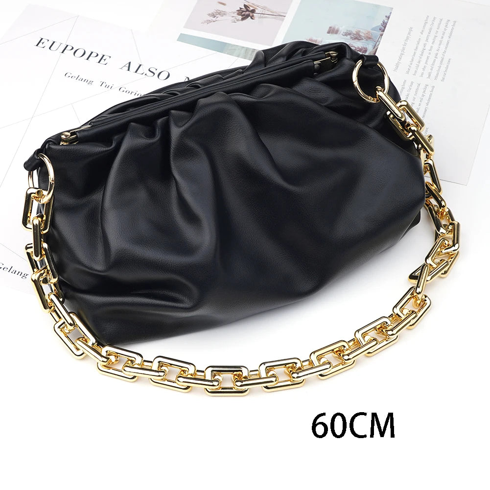 Golden Acrylic Purse Chain Strap