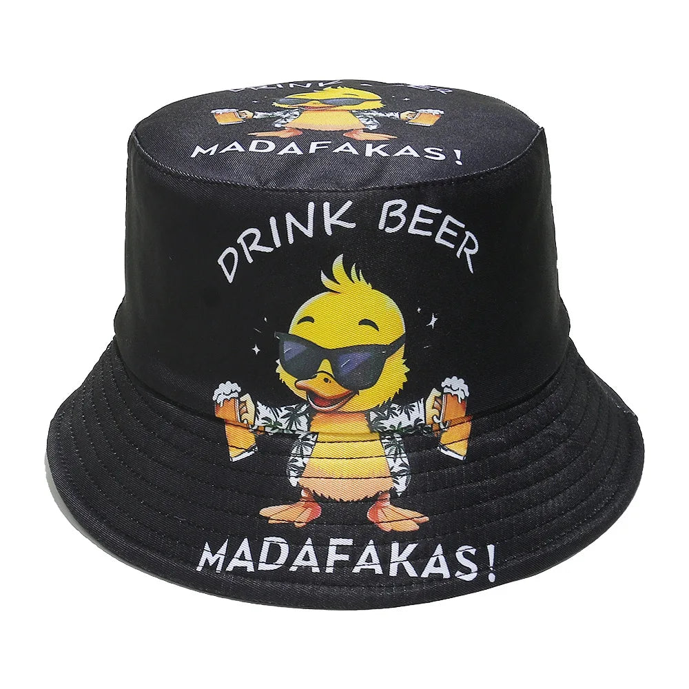 Cartoon Duck Bucket Hat