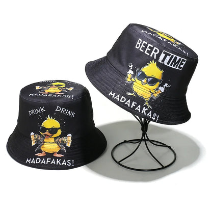 Cartoon Duck Bucket Hat